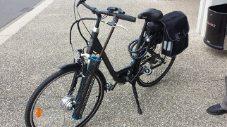 Porte canne pour vélo