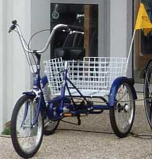 Tricycle avec panier